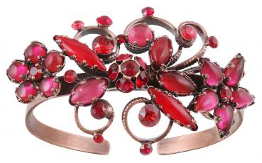 Twisted Flowers Bangle in red (antique copper) Konplott